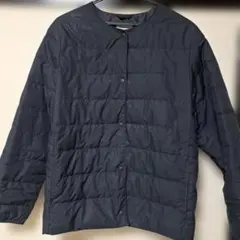 黒のボタン式ダウンジャケット☆シューラルー☆L.Lサイズ