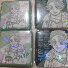 鬼滅の刃 鬼滅の奏 竈門炭治郎 グリッター缶バッジ スクエア缶バッジ