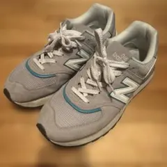New Balance スニーカー グレー×ブルー　26.5㎝