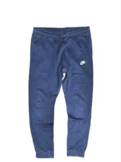 程度良 ナイキ スリム スウェットパンツ メンズL ネイビー サルエル スキニー