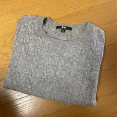 UNIQLO グレー 半袖ニット M