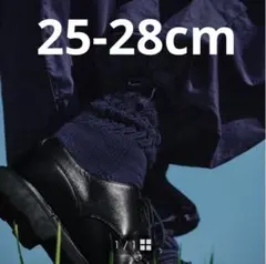 ファミマ 長谷川昭雄 ルーズソックス ネイビー 25-28cm