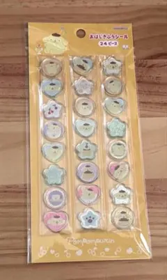 おはじきシール　ポムポムプリン　サンリオ　シール　シール帳　正規品　ボンドロ