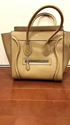 CELINE ベージュ トートバッグ