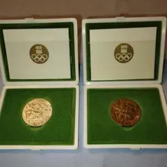 希少☆東京オリンピック 1964 メダルセット 金・銀・銅 K18 2025年最新】1964年 東京オリンピック記念メダル 金 銀 銅の人気