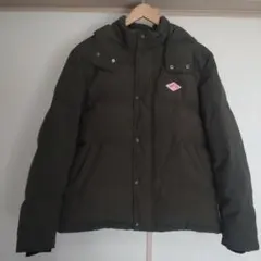 DANTON フード付きダウンジャケット オリーブ