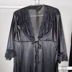 vintage 海外古着　レース　リボン　ガウン　ネグリジェ　ベビードール