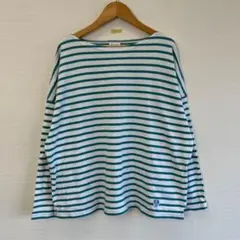 オーシバル★ ワイドボートネックTシャツ　ターコイズ　t2501