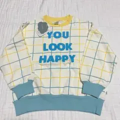 ★新品未使用★120★フタフタ YOU LOOK HAPPY トレーナー 長袖