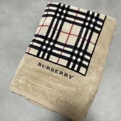 新品Burberryバスタオル ロゴ刺繍 ノバチェック柄 日本製 西川産業