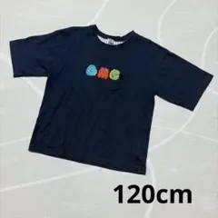 モンスター刺繍 半袖Tシャツ ブラック 120cm