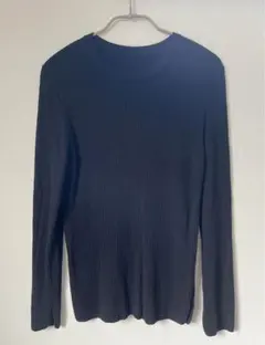 【無印良品】コットンシルク　ニット　ブラック
