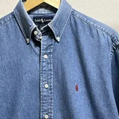 Ralph Lauren BLAIRE denim shirt ポニー刺繍　S