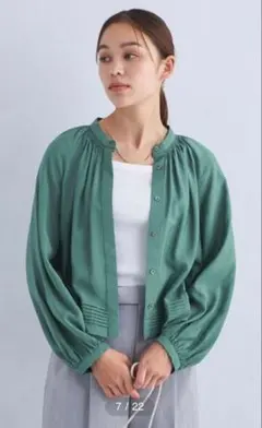 グリーンレーベル結論シリーズ　カバーアップブラウス美品