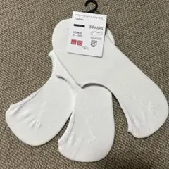 UNICLOホワイト フットシーソックス 3足セット