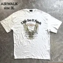 AIRWALK Tシャツ ビッグシルエット イーグル ロゴプリント 白 3Lのサムネイル