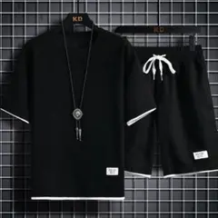 セットアップ メンズ 半袖 カットソー Tシャツ ジャージ 上下セット