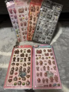 かわいいモンチッチの3Dシール6枚セット★かちかち＆ぷくぷく