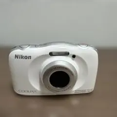 スマホ転送OK】ニコン Nikon COOLPIX S33 ホワイト - メルカリ