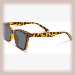 サングラス 運転用 偏光サングラス 超軽量 UV400 スポーツ (ヒョウ柄)