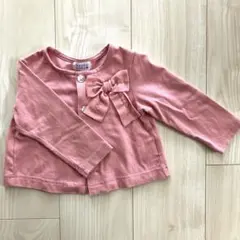 [ハッカベビー]ピンク　長袖カーディガン90㎝