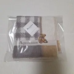 未使用新品 Aquascutum ハンカチ タオルハンカチ ベア刺繍①のサムネイル