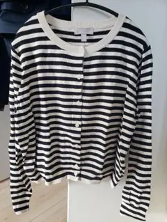 H&M ボーダーカーディガン 新品