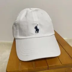 【未使用】POLO RALPH LAUREN 刺繍ロゴ ホワイトキャップ