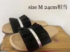 フリルフラットサンダル　M
