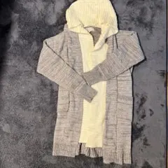 ROPÉ PICNIC フード付きニットカーディガン