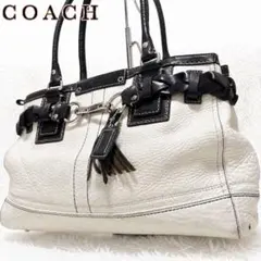 coach shoulder bag leather tassel 金具のサムネイル
