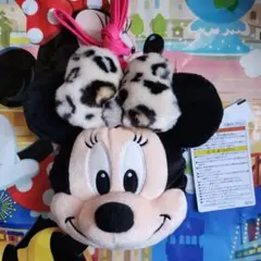 新作 ディズニー ミニー ヒョウ柄 ショルダーバッグ（コインケース）