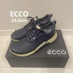 K26382）ECCO エコー ゴルフシューズ EU38（約24㎝） ブラック - メルカリ