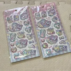 ハビラ キラキラ シェイカーシール シャカシャカシール　カプセルシール　2枚