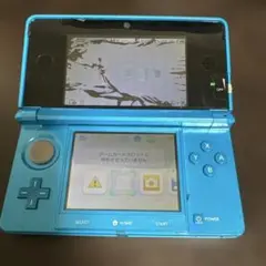 ジャンク品　上側液晶割れ ニンテンドー3DS 本体 青