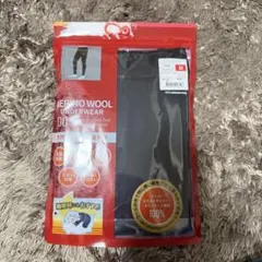 ワークマン　メリノウール100% ロングタイツ　Mサイズ　黒