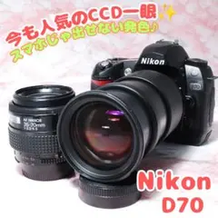 ✨Nikon D70s✨標準＋望遠セット 味のある写り CCDならではの発色