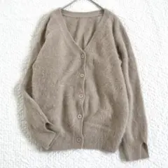 SHENERYファーカシミア3wayニットカーディガン　ベージュ　秋冬　Fのサムネイル