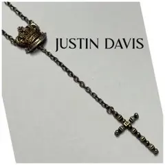 【良品】JUSTIN DAVIS クラウン/クロス　ロザリオネックレス　❤︎のサムネイル