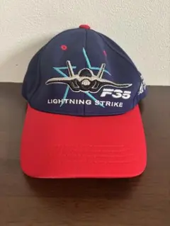 F-35 Lightning Strike キャップ ネイビー/レッド
