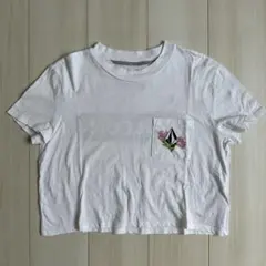 VOLCOM 花柄プリント クロップドTシャツのサムネイル