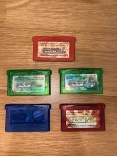 ポケモンGBA引退品まとめ エメラルド2枚/SP本体2台/カードeリーダー+等