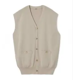 Mila Owen【セットアップ対応】クールドライ金釦ニットベスト