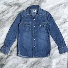 【50s 復刻】50s Lee 長袖デニムシャツ インディゴブルー