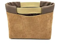 バッグインバッグ サブバッグ コードュロイブラウン