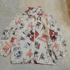 アイボリー系スヌーピーウインドブレーカー　90cm