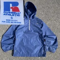 90s USA製 ラッセルアスレチック　アノラックパーカー ナイロン