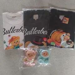 Butterbear Tシャツ ぬいぐるみチャーム　セット売り Butterbear Tシャツ ぬいぐるみチャーム セット売り - メルカリ