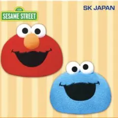 新品☆セサミストリート　フェイス BIG ぬいぐるみ　エルモ　クッキーモンスター