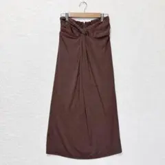 ロイヤルパーティー ツイスト タイトスカート ロング丈 F バックゴム 裏地